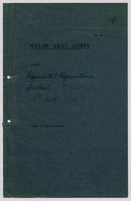 Regimental requisitions for cash,