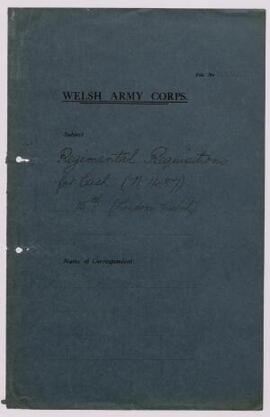 Regimental requisitions for cash,