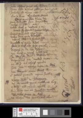 Barddoniaeth Goronwy Owen,