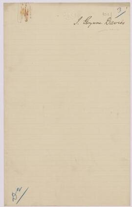 I. Gwynne Davies, 3rd Company, 4th Public Schools Battalion, Royal Fusiliers, Nov,