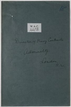 Director of Navy Contracts, Admiralty, London, Nov,