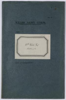 Clothing account, WAC copy, Sept,