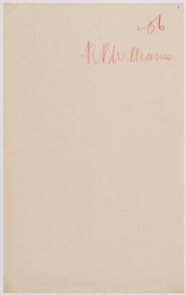 R. Peris Williams, Wrexham, letter Jan. 1915 on his selection as chaplain,