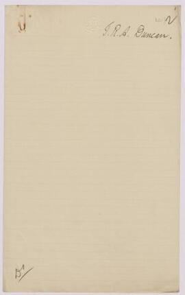 T. R. A. Duncan, Cardiff, Oct,