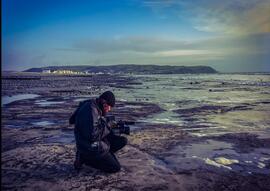 Jacob Whittaker filming 'Layers in the Landscape'