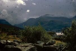 [Cottage & mountains near Llyn Padarn]